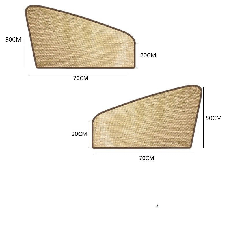 Cabin cab window shade for interior curtain