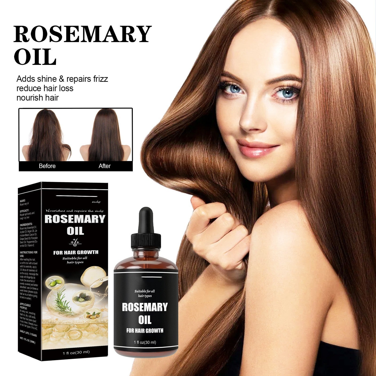 Cheveux Denses Soins Doux Réparateur Qualité Cheveux Abîmés Pointes Sèches Et Frisées