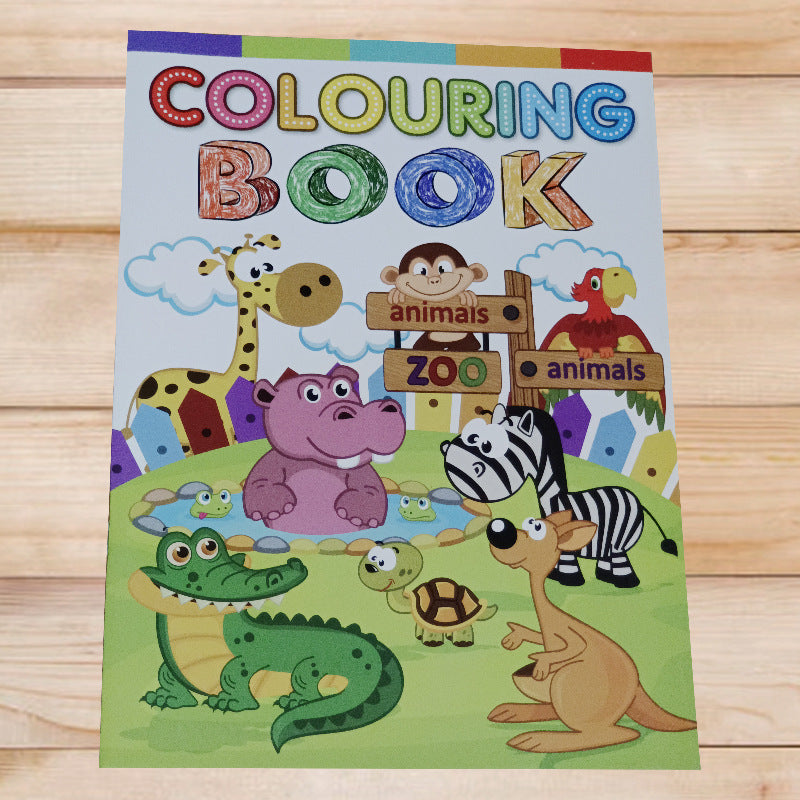Cartoon English Calligraphy Exercise Book Children Coloring