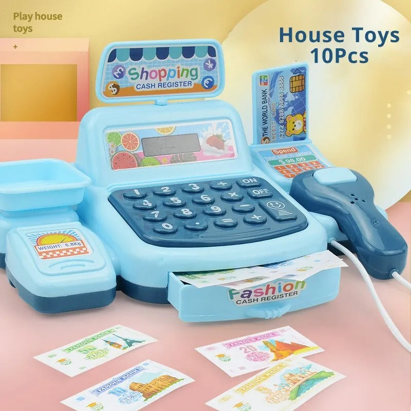 Children Play House Toy Supermarket Cash Register Role Play Model