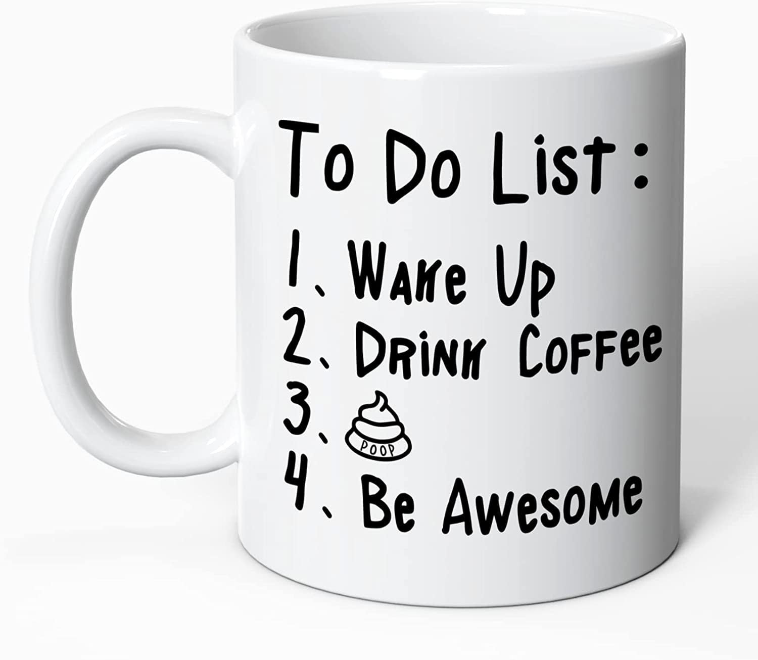 Work List Humor Funny Water Ceramic Coffee Mark Cup