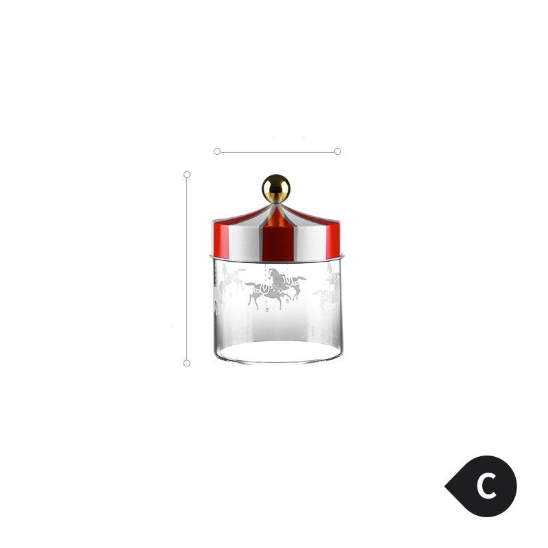Creative jewelry glass storage tank