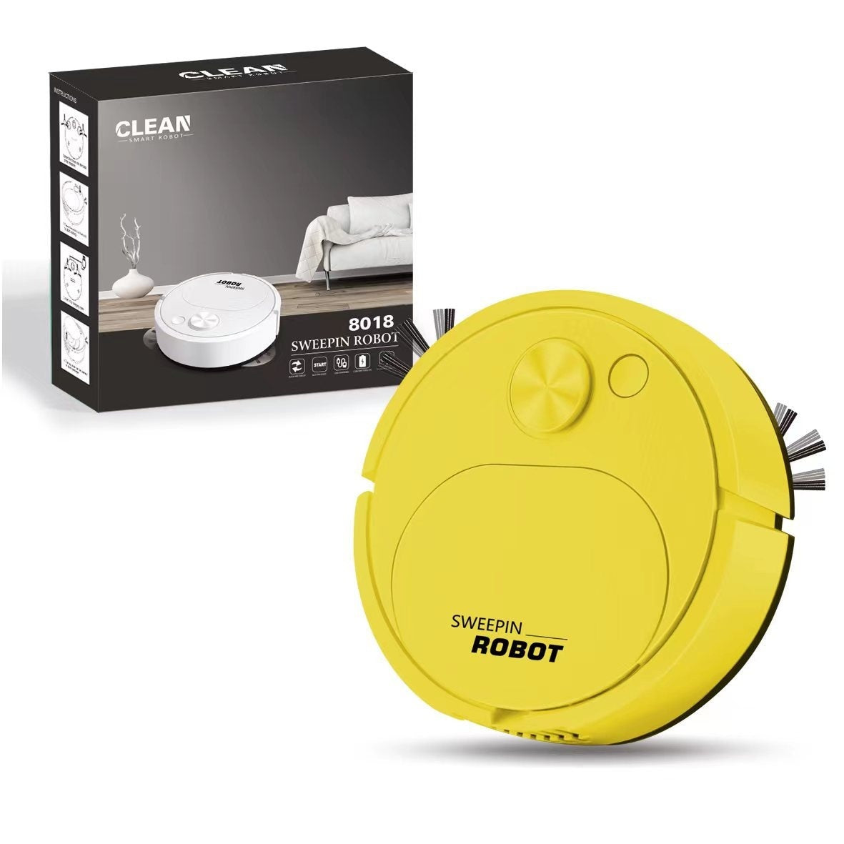Automatic Household Mini USB Rechargeable Smart Vacuum Cleaner