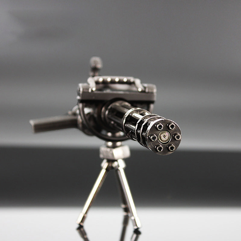 Rotatable Gatling Machine Gun Alloy Model Toy Decoration