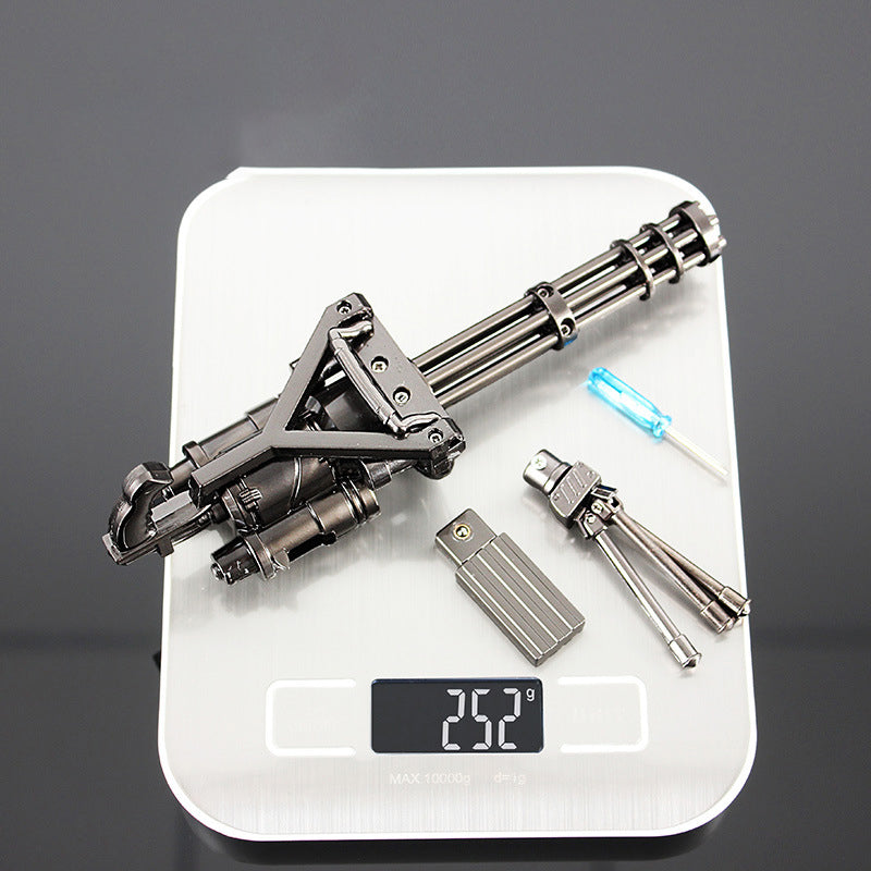 Rotatable Gatling Machine Gun Alloy Model Toy Decoration