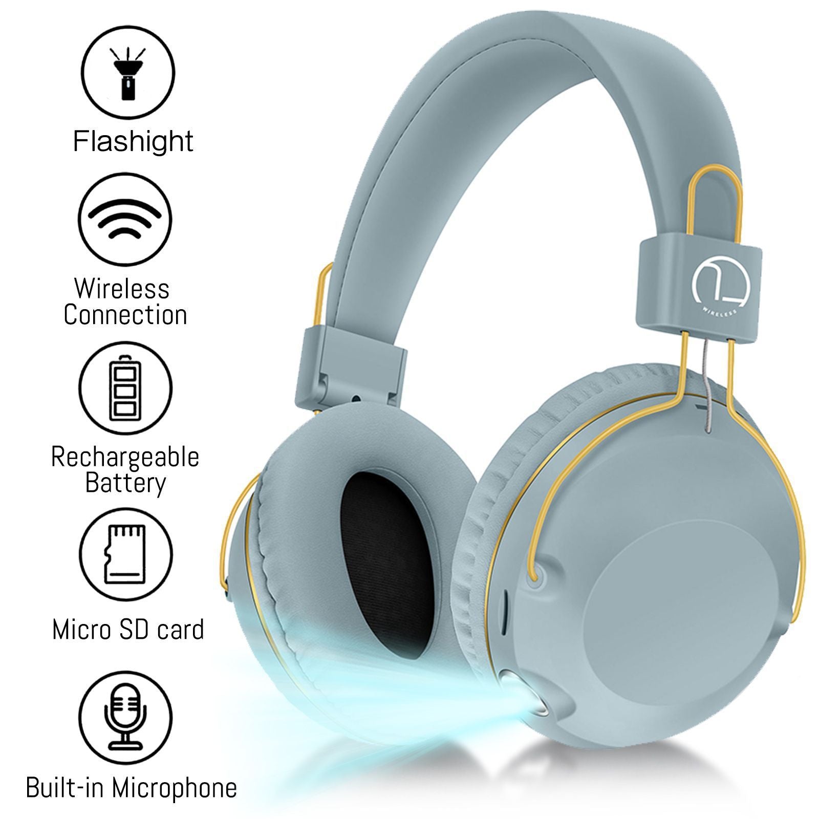 Wireless Headset Bluetooth Headset Long Endurance With Lighting