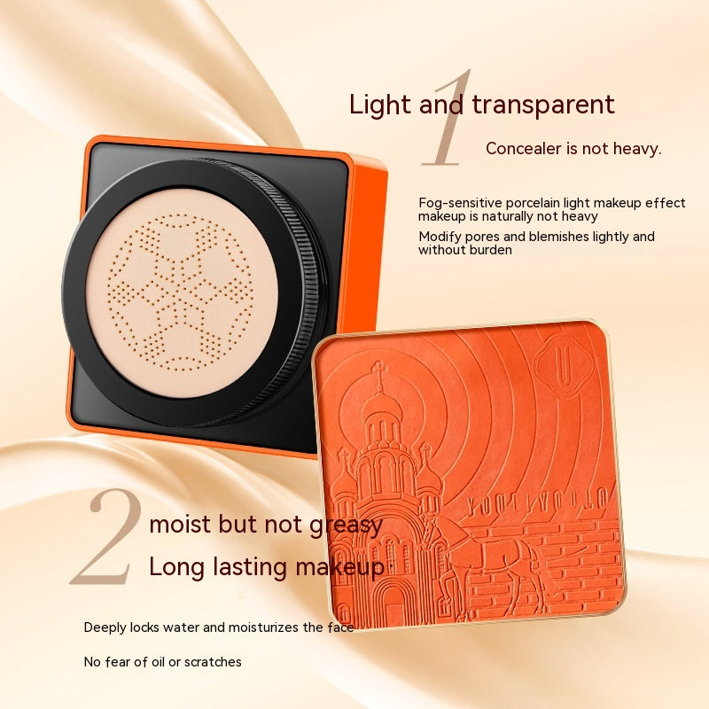 Mushroom Air Cushion Concealer Brightening Waterproof Sweat-proof Long Lasting Smear-proof Makeup
