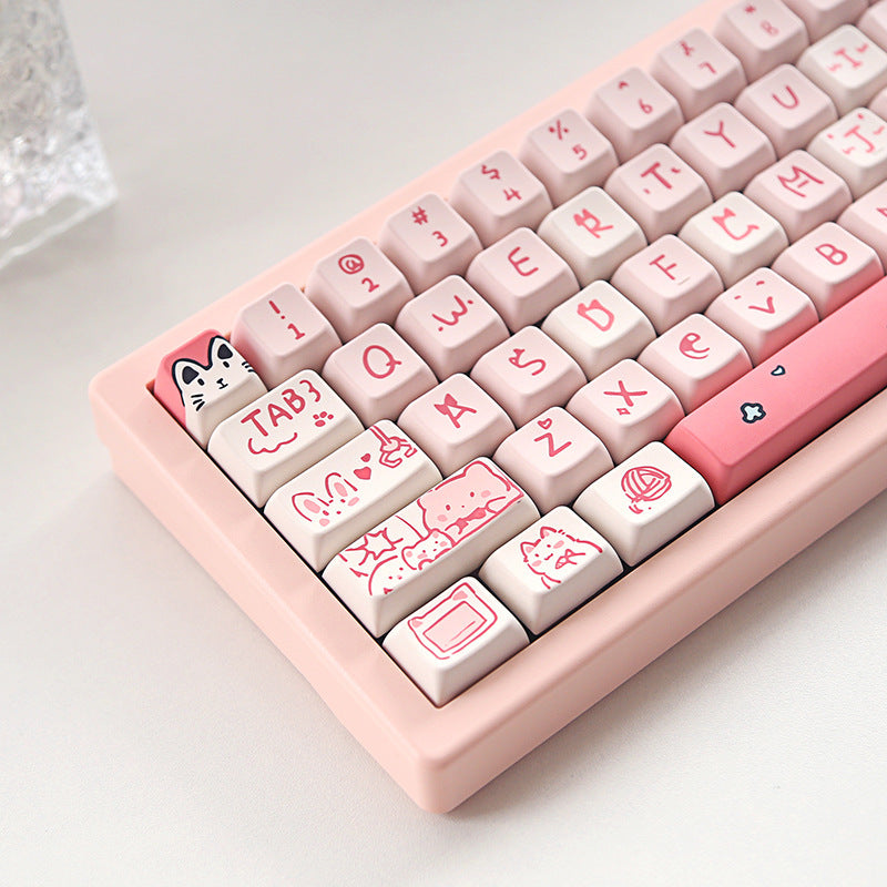 Meow Meow MDA Height Mechanical Keyboard Keycaps