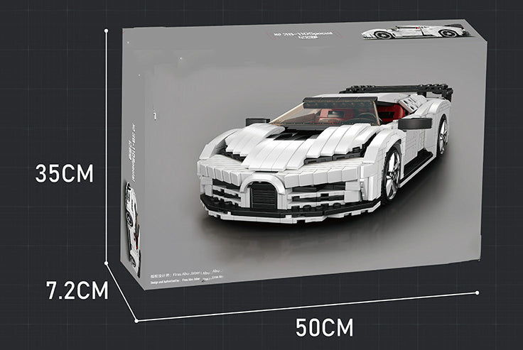 Commemorative Sports Car Variety Creative Series Technology Machinery Assembled Building Block Toys Model