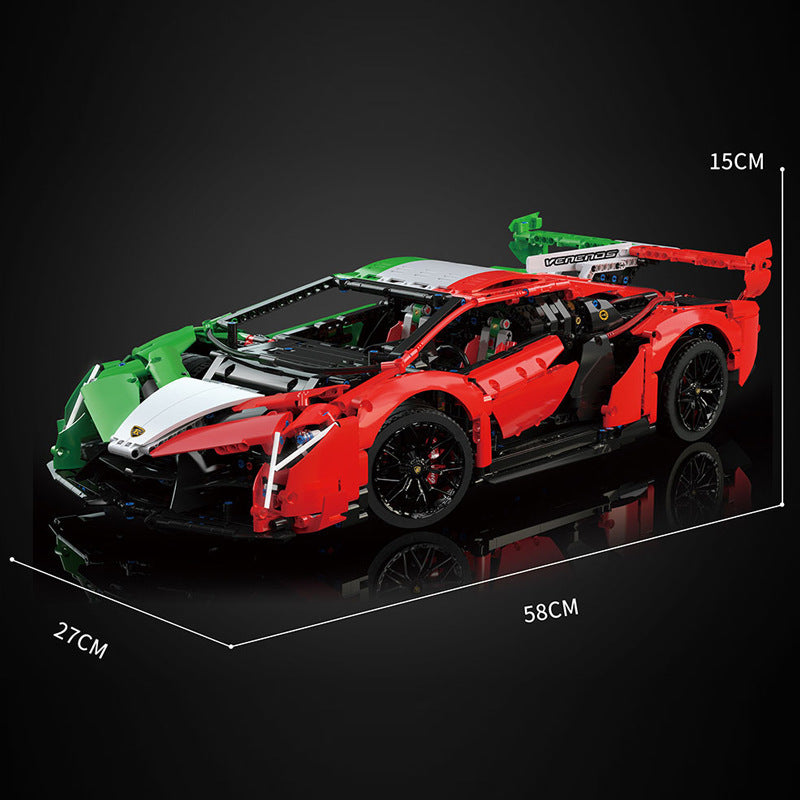 Assembled Car Model Small Particle Building Blocks Toy