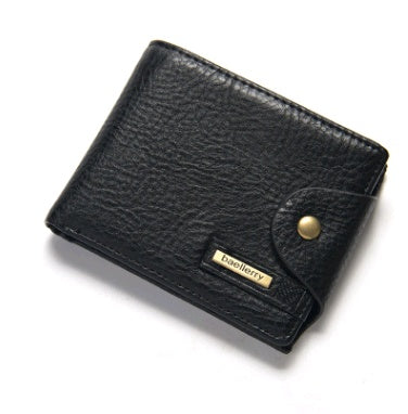 European and American casual men's wallet multi-function short wallet