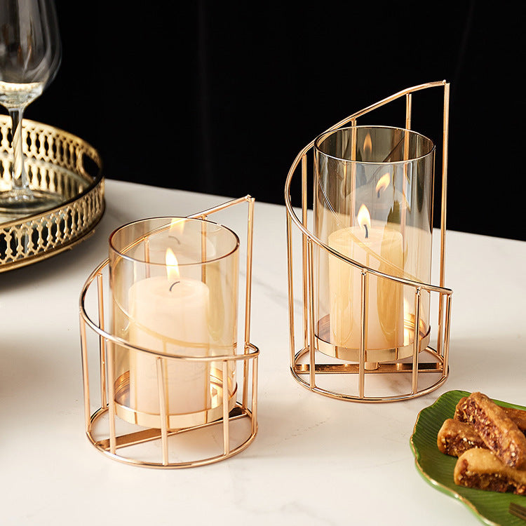 Nordic Romantic Candlestick Decoration Living Room Candlelight Dinner Props
