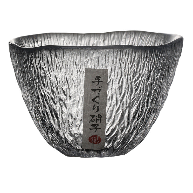 Glass Hammered Japanese Kung Fu Tea Cup