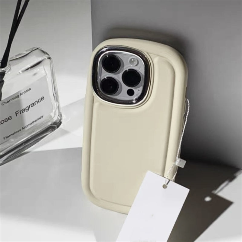Retro Cold Brown For Phone Case New Anti-fall Border Protective Cover