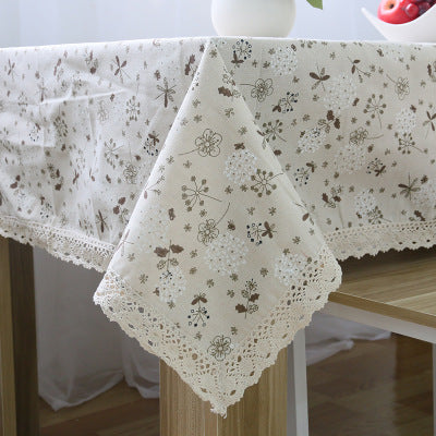 Simple Nordic Square Lace Tablecloth