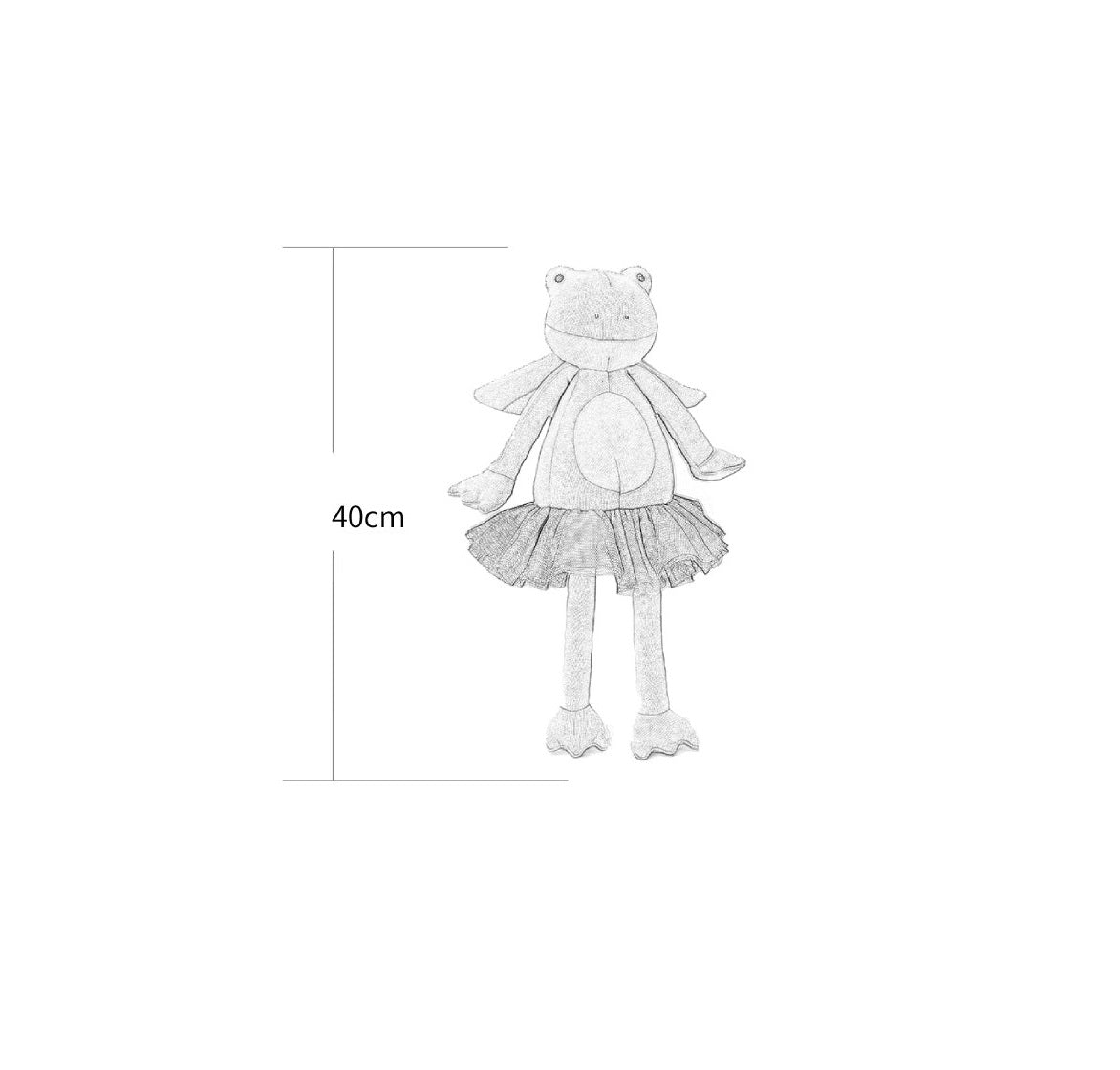 Green Frog Toy With Gauze Skirt Gift Baby Comforter Toys