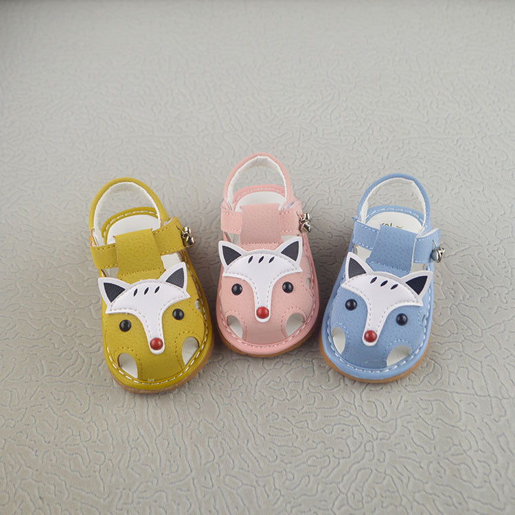 Cartoon tendon soft bottom baotou baby called shoes non-slip toddler sandals