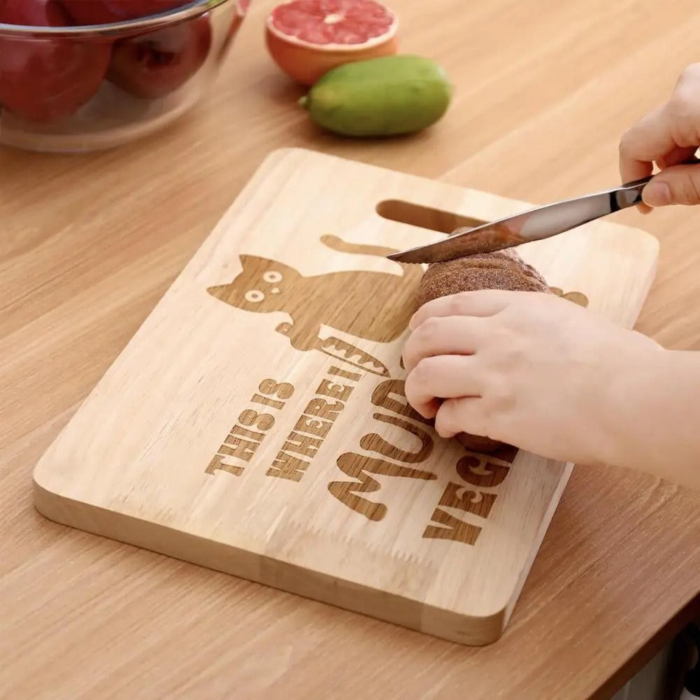 Wall-mounted Black Cat Letter Portable Cutting Board