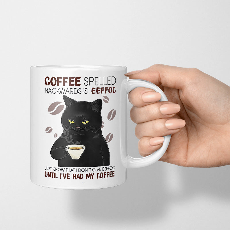 Coffee Spelld Ceramic Mug Personalized Water Cup
