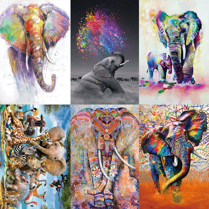 Art abstrait de peinture à l'huile pour enfants, jouet