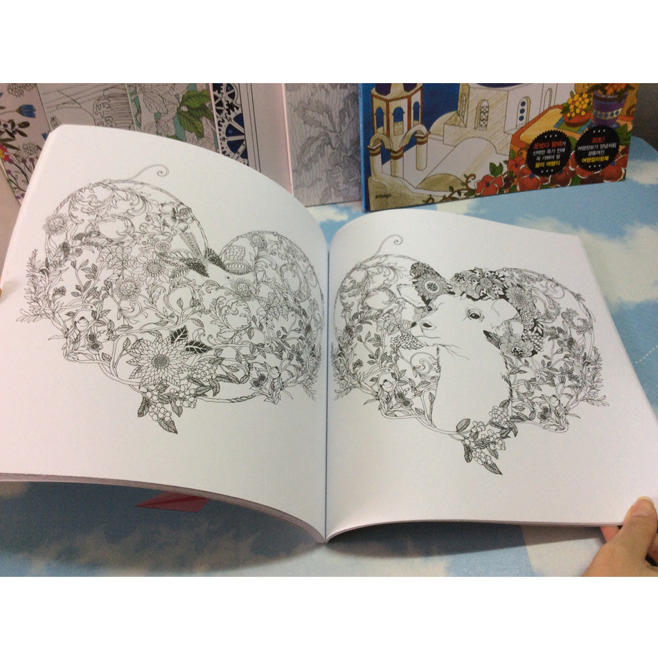 Secret Garden Painting and Coloring Book