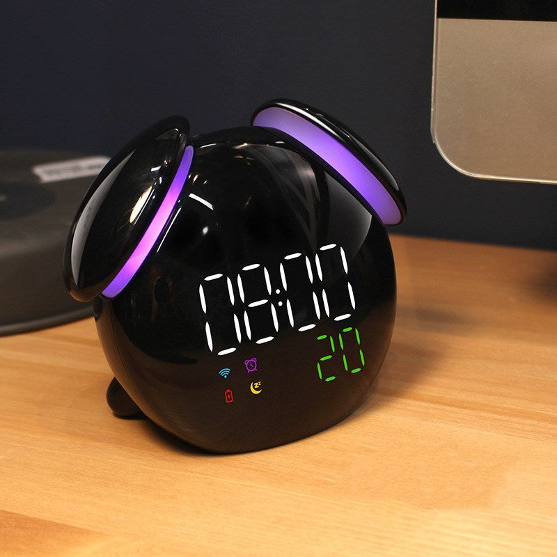 Fun alarm clock with induction mushroom lamp