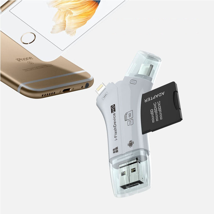 Four in one card reader
