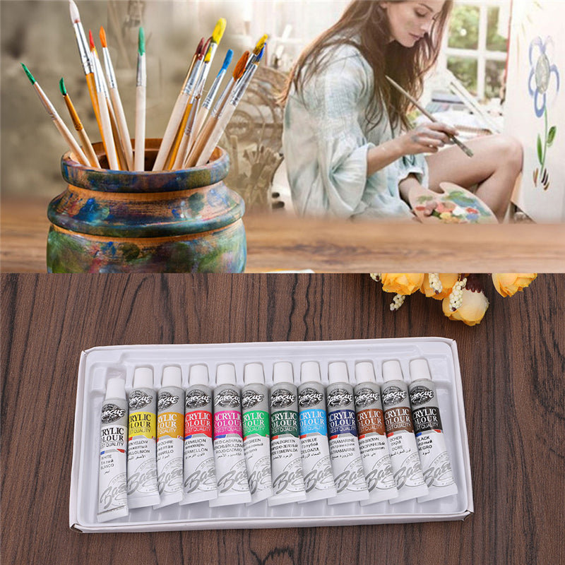 12 colors 6ml children's drawing watercolor paint set