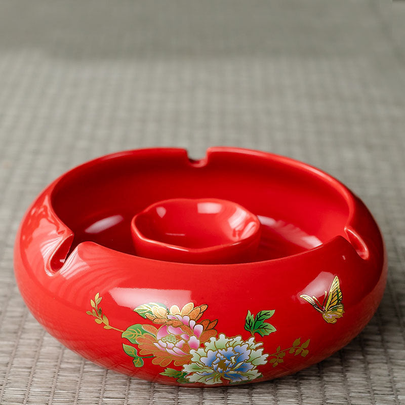 Tidal Current Cover Fly Ash Ceramic Ashtray