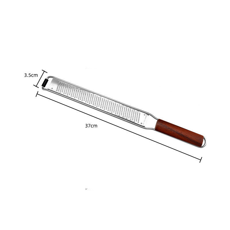 Wooden Handle Stainless Steel Cheese Grater