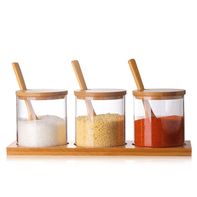 Glass seasoning bottle seasoning box set