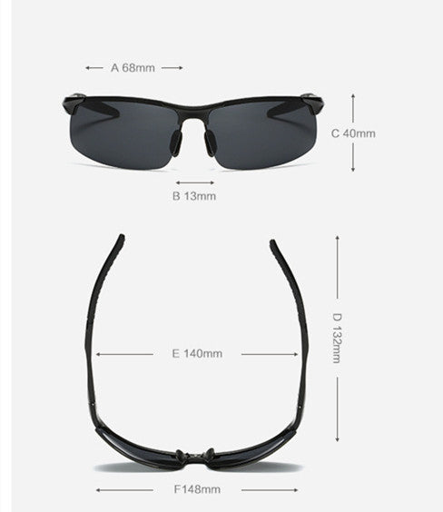 Magnesium Alloy Polarized Sunglasses Cycling Sports Glasses