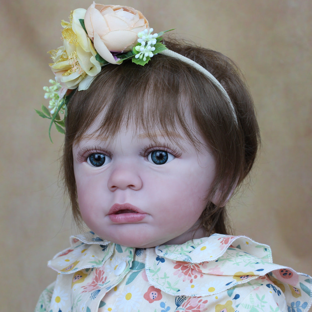 Reborn Baby Soft Rubber Cloth Body Doll