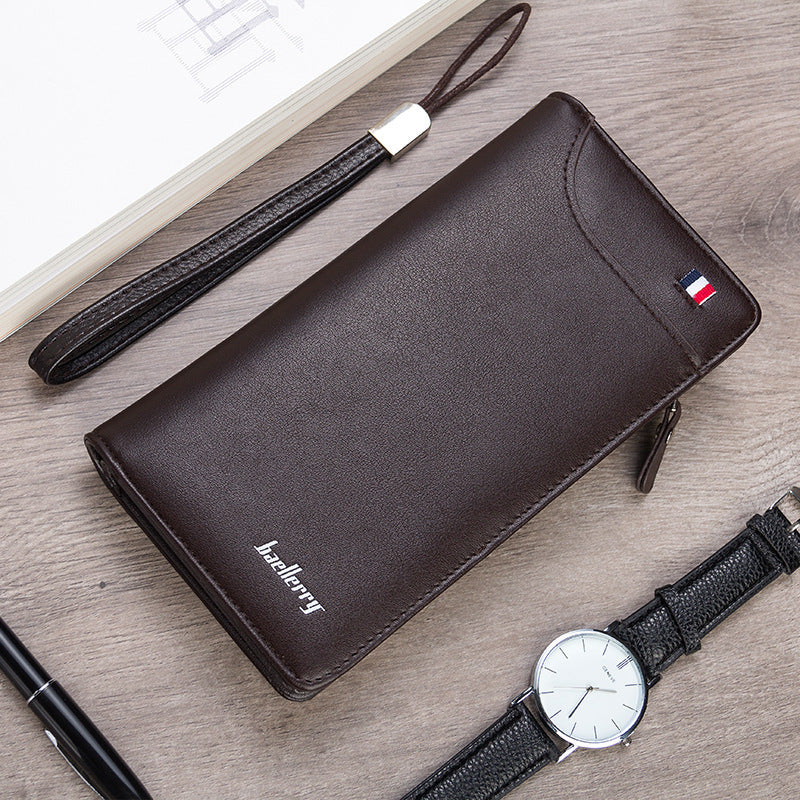 Long leather wallet