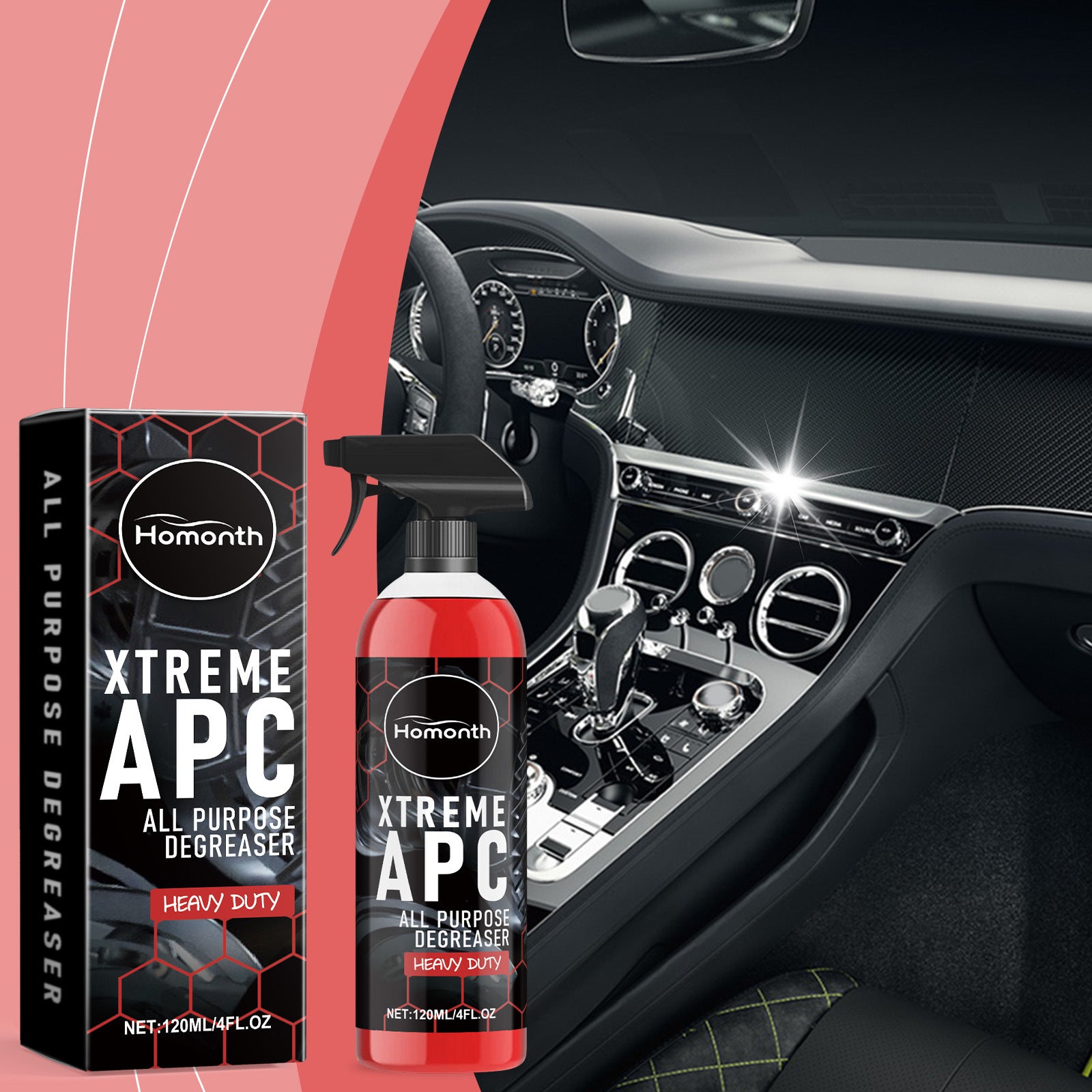 Fabric Seat Steering Wheel Car Body Inside And Outside Stain Cleaner