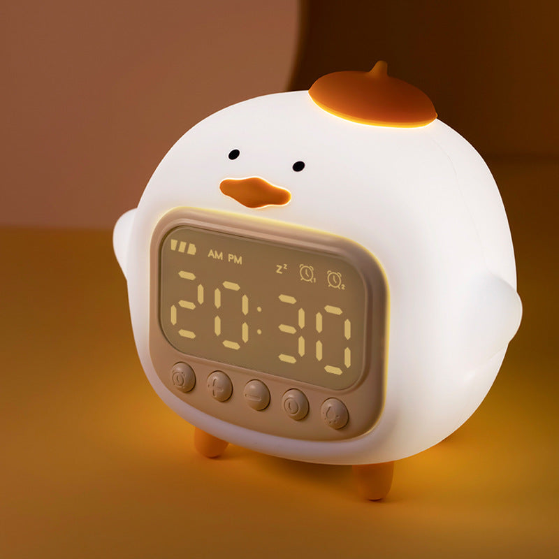 Smart Wake-up Hug Duck Alarm Clock Night Light