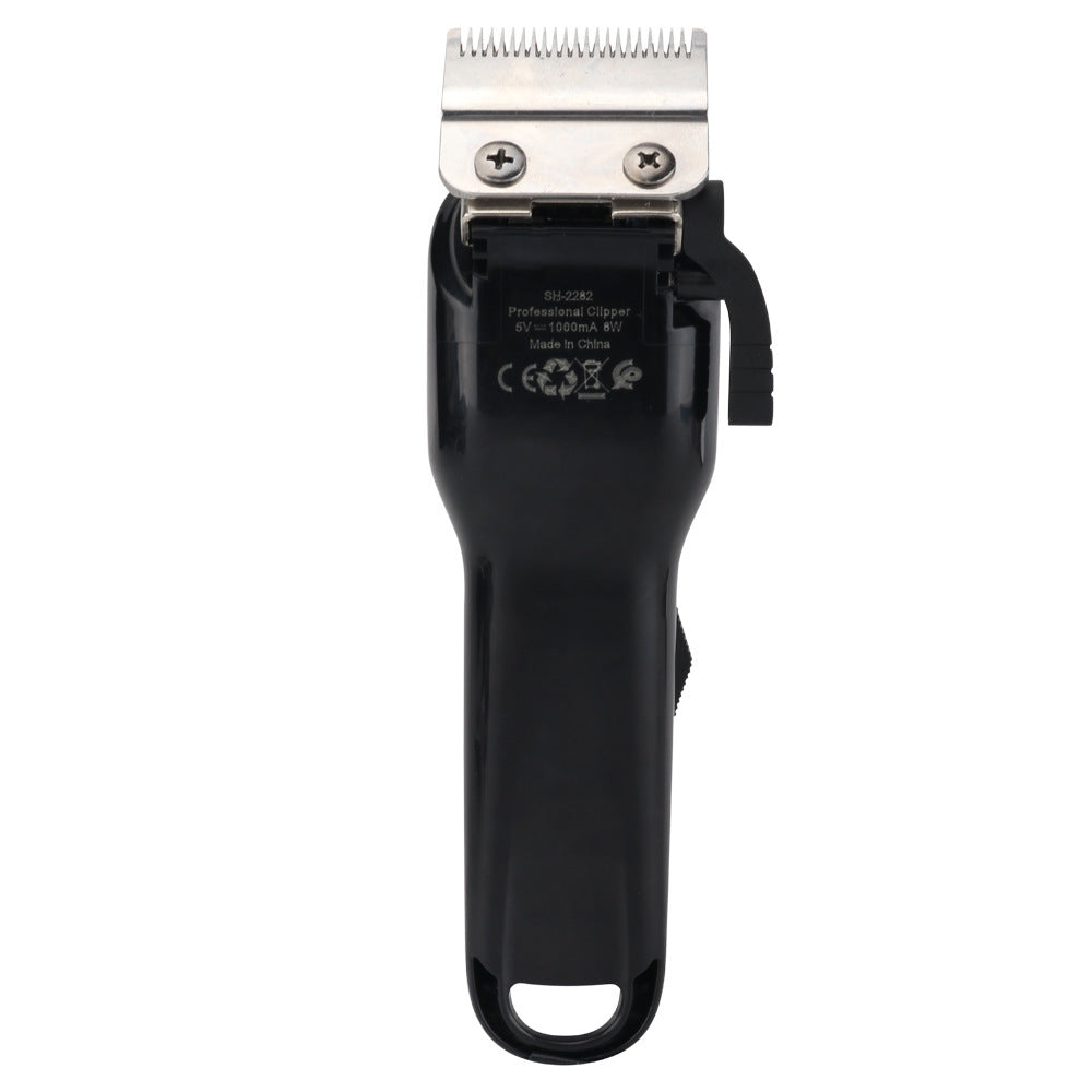 New LED Oil Head Gradient Graffiti Hair Clipper Electric Clipper Rechargeable Electrical Hair Cutter Bald Push White Haircut