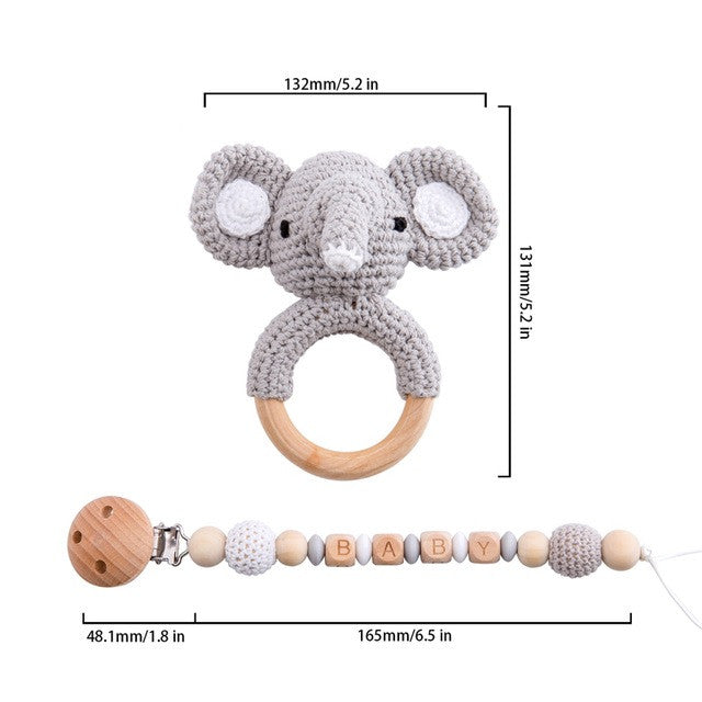 Baby Teethering Safety Wooden Toy
