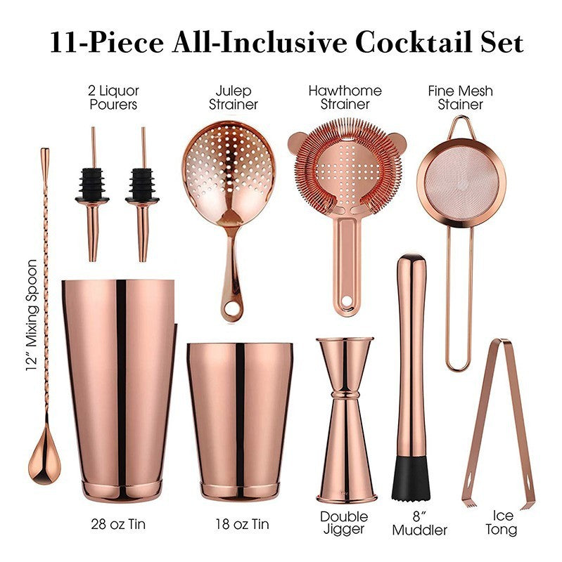Stainless steel shaker set
