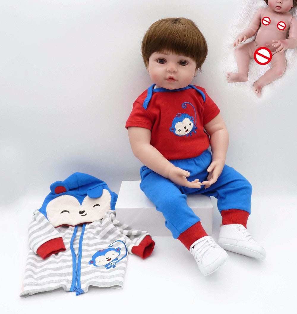 Full glue can enter water simulation baby doll