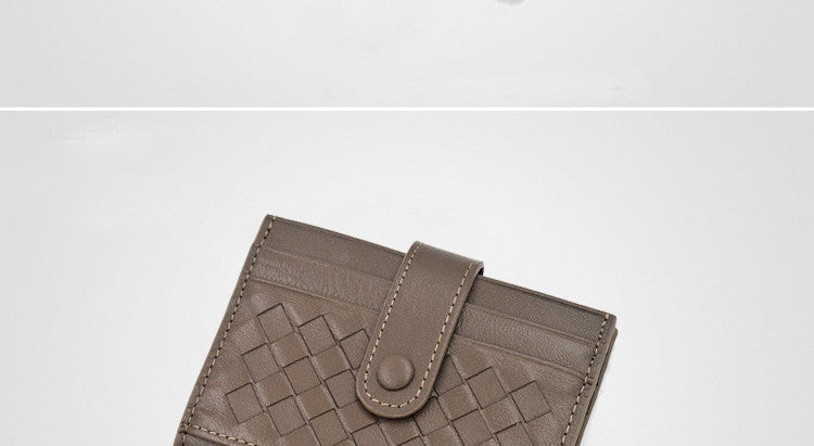 Women's Multi-card Thin Folding Sheepskin Wallet