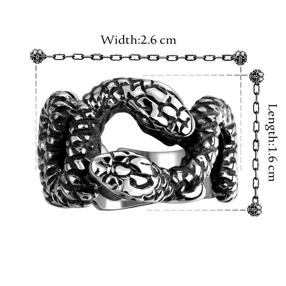 stainless steel punk ring