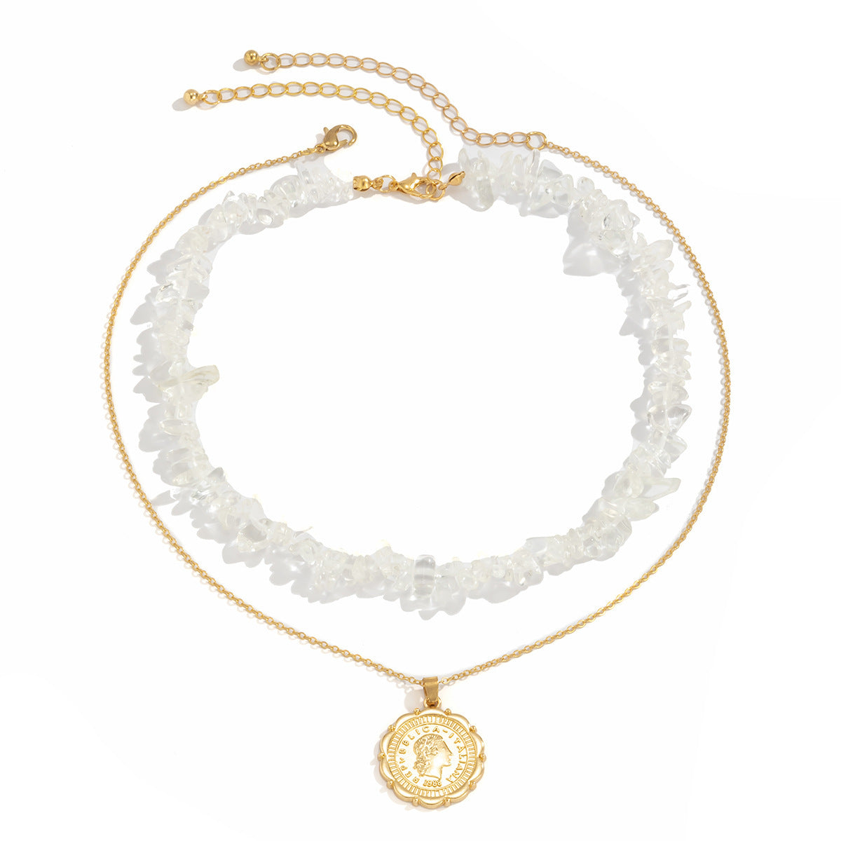 Simple And Irregular Gravel Clavicle Necklace Female Temperament Portrait Geometric Item Set