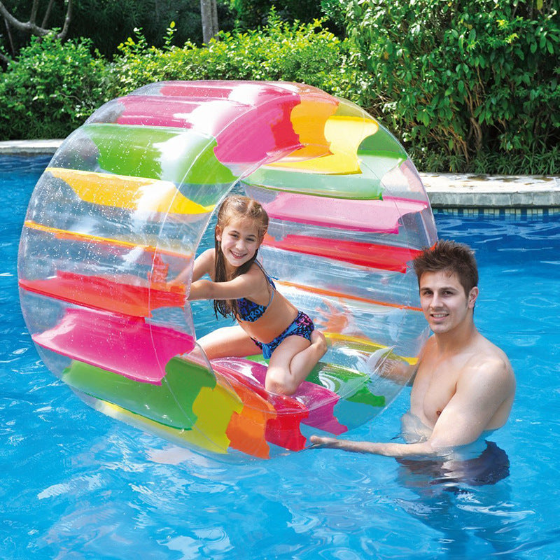 Inflatable water roller