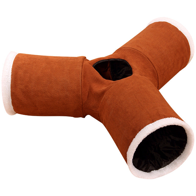 Tunnel pour animaux de compagnie pliable, tente pour chat et chien multi-voies, intérieur, 2 3 4 5 voies