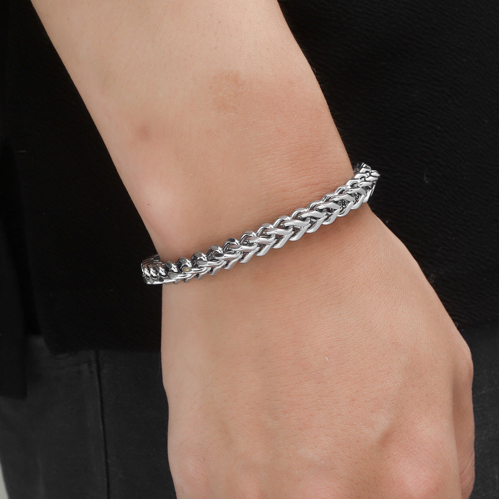 Stainless steel men's bracelet