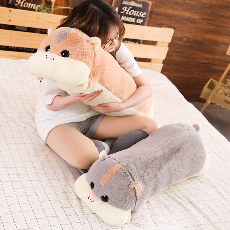 Long Hamster Stuffed Plush Pillow Cushion Toy