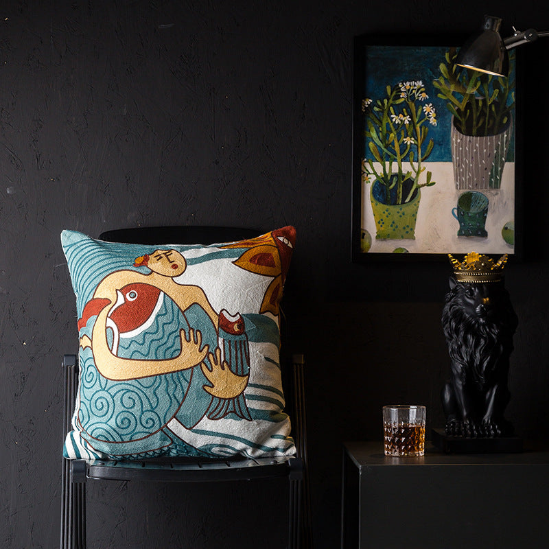 Abstract wind pillowcase