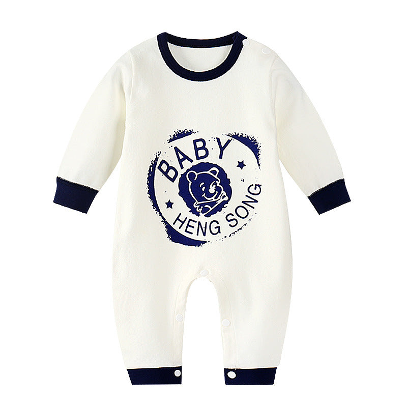 Baby Romper Long Sleeve Cartoon Printing Spring Autumn