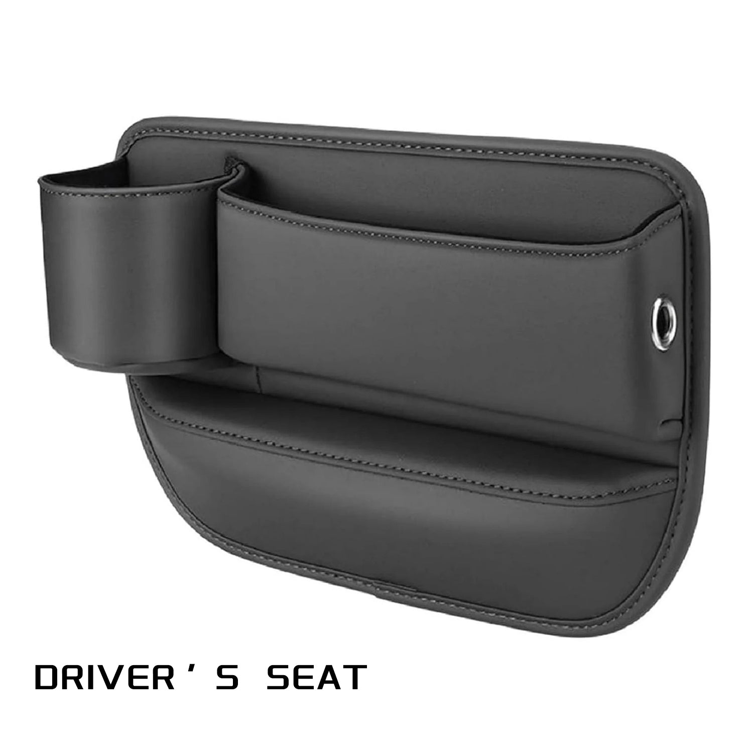 Rangement de siège de voiture, Nouvelle boîte de rangement de siège de voiture améliorée avec porte-gobelet, Boîte de rangement pour espace de siège, Sac de rangement pour porte-gobelet pour voiture, Boîte de rangement de siège de voiture réglable